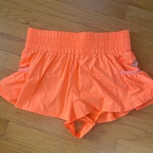 Free People Orange Women's “Get Your Flirt On” Shorts Size Small